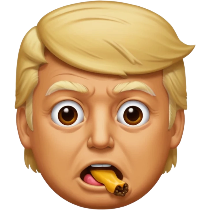 Trump eating shit emoji