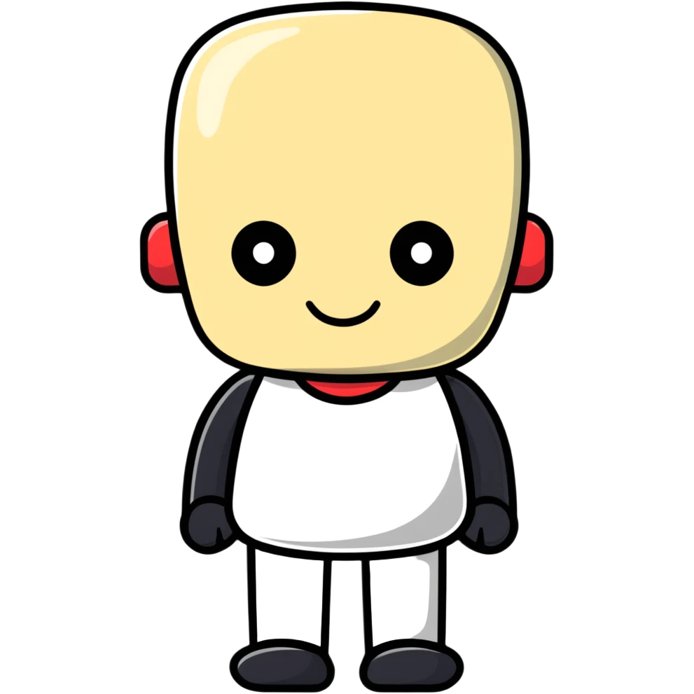 man with rectangle shaped head emoji