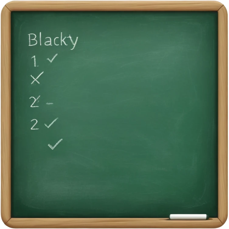 blackboard with chalk emoji