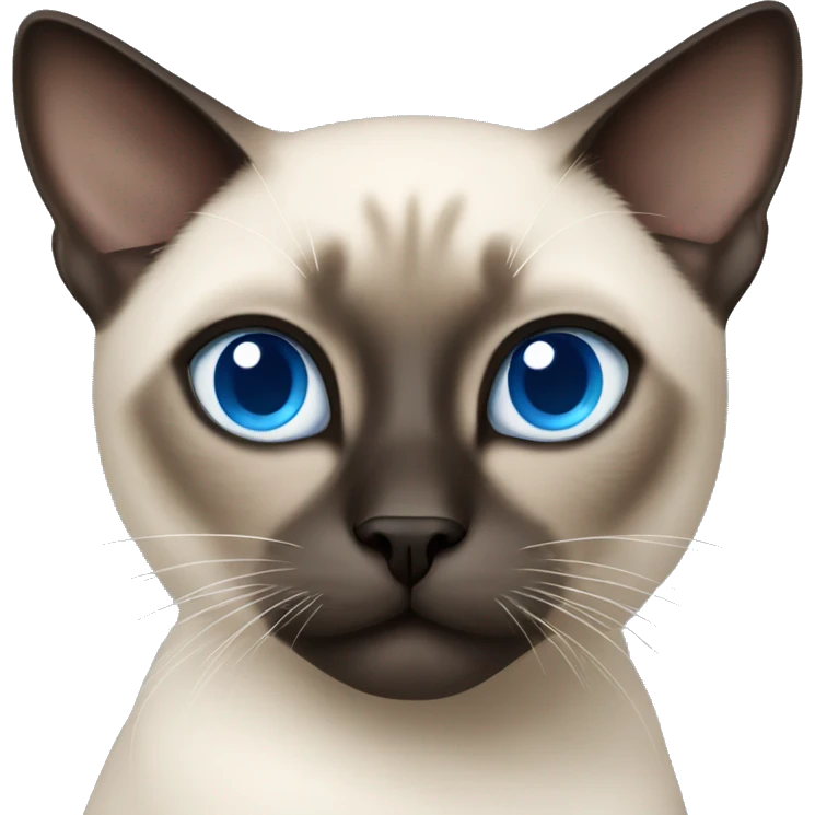 Siamese cat blue eyes  emoji