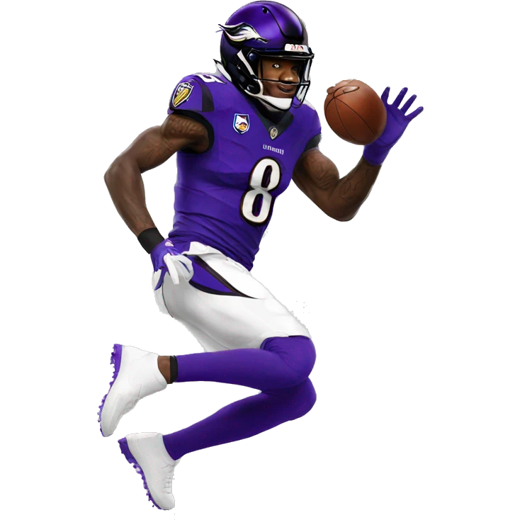 Lamar Jackson shooting eagle emoji