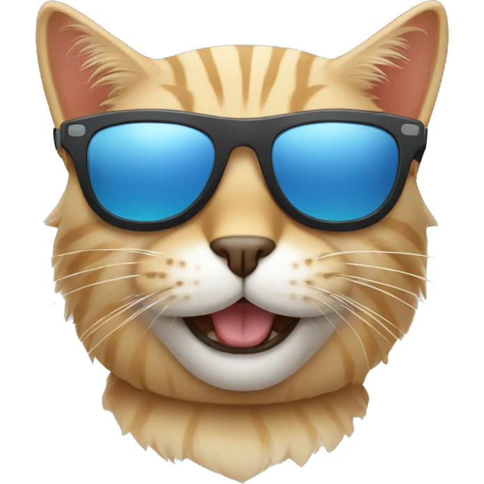 Cat with sunglasses emoji