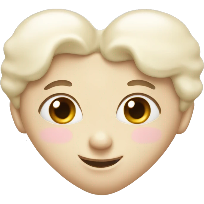 cream heart emoji