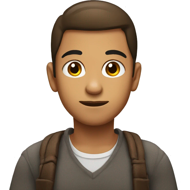 Eyebrow raised holding chin emoji