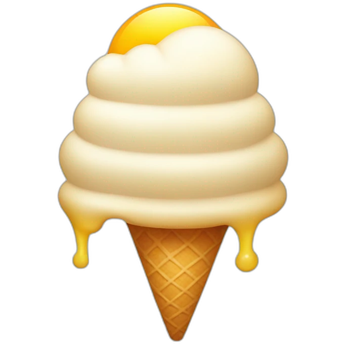 Sun with ice cream emoji