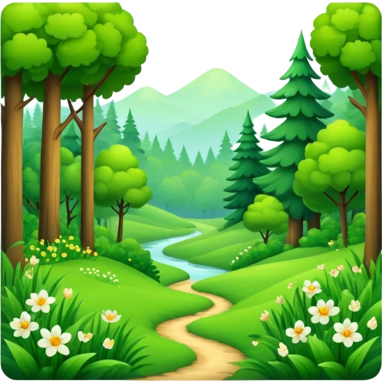Forest,nature,morning,spring emoji