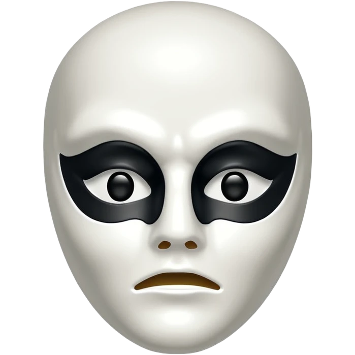 Phantom of the opera half mask emoji