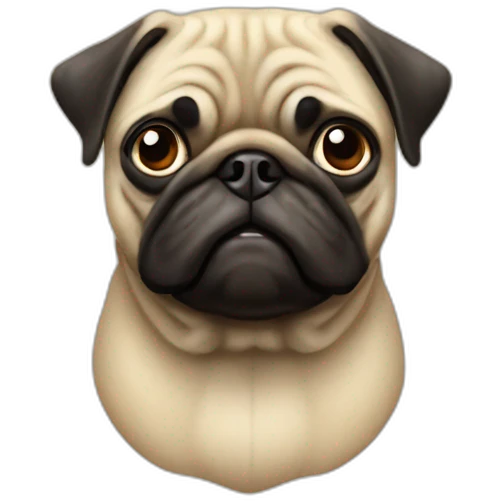 100 year old pug emoji