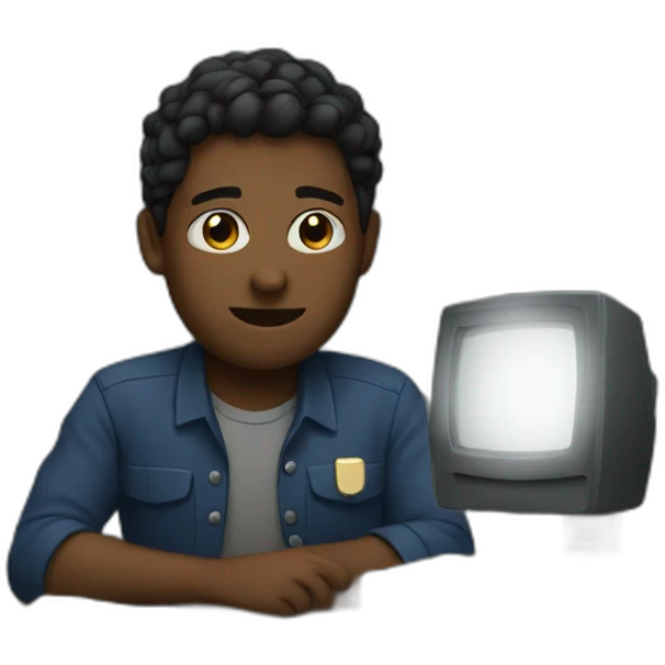 working at night emoji