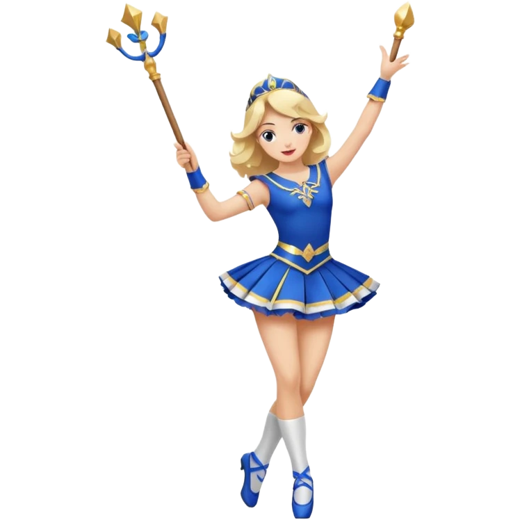 Majorette jupe courte danser emoji