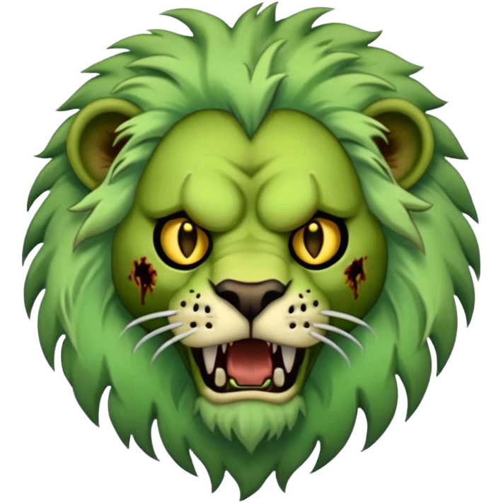 Zombie lion  emoji