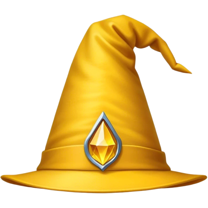 yellow wizard hat perspective emoji