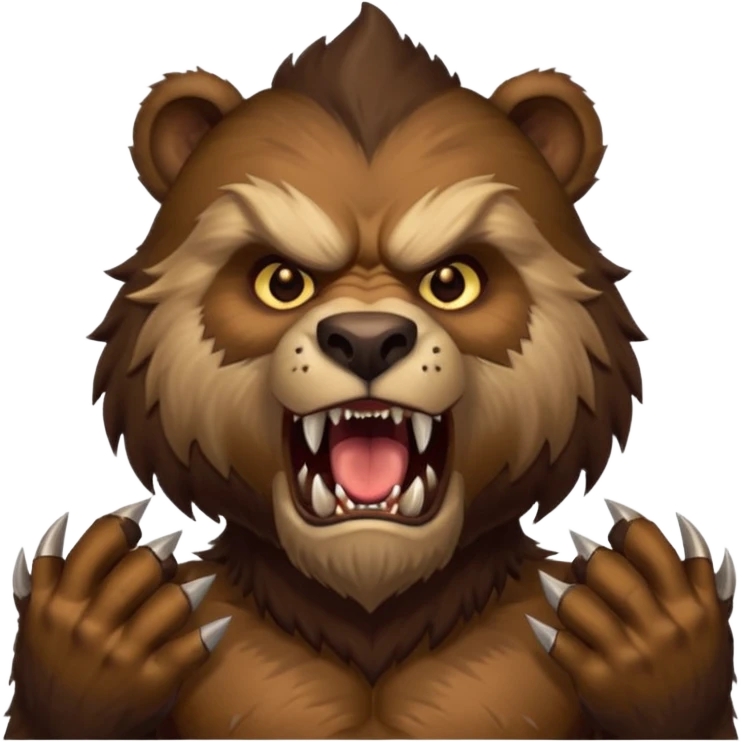 world of warcraft werebear with claws out emoji