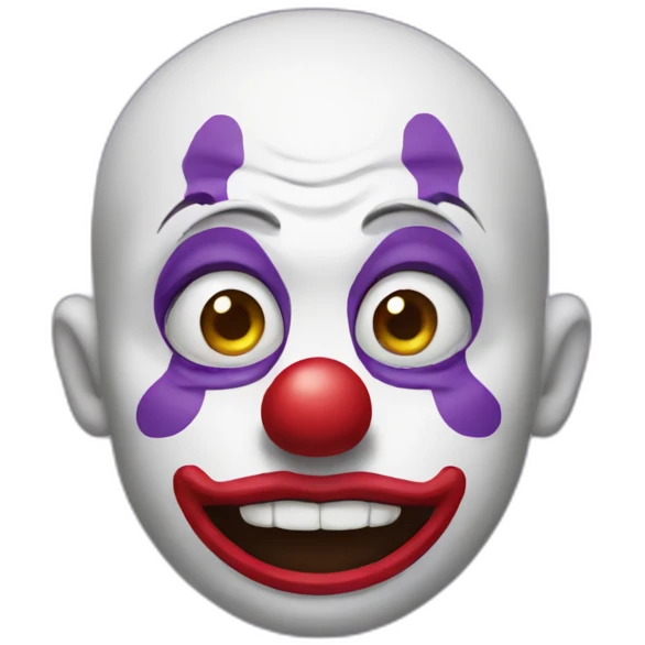 purple clown emoji