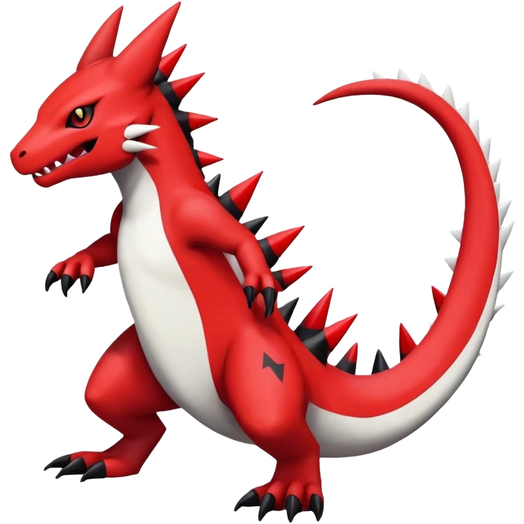 Guilmon-Salandit-Zangoose-Fakémon-hybrid-creature (full body)  emoji