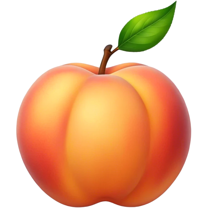 Steaming hot peach emoji