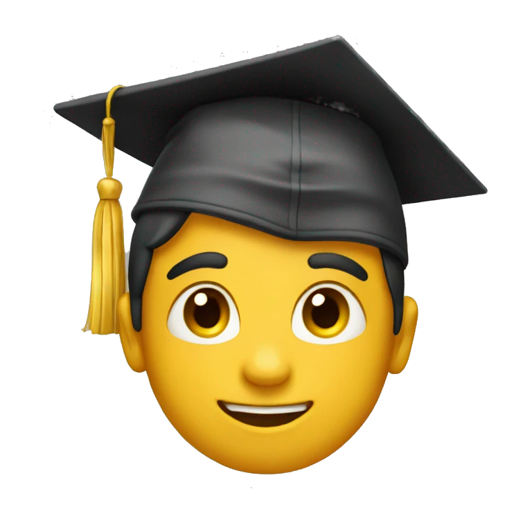 Boy graduating emoji