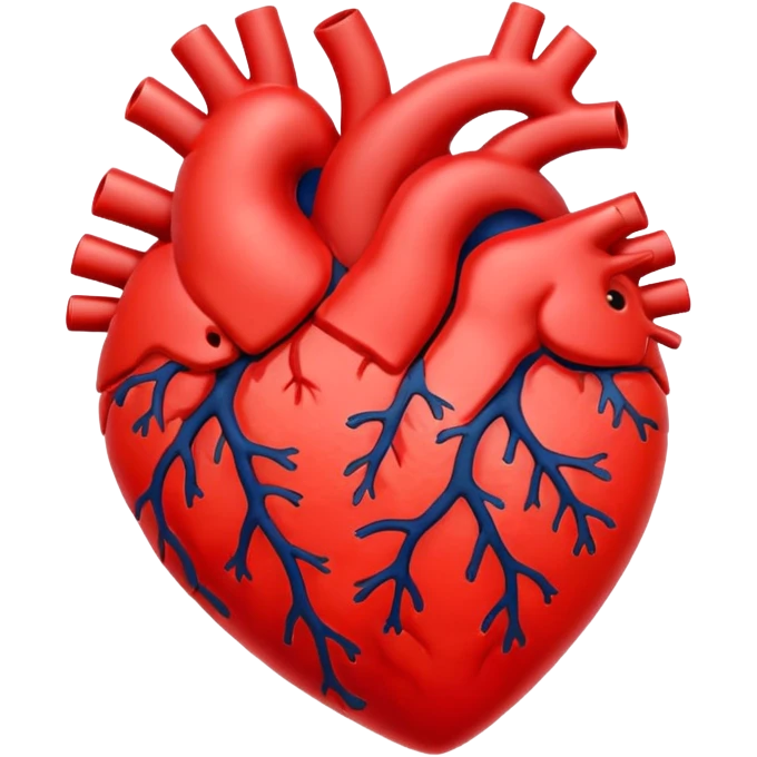 heart with a velvet coral center emoji