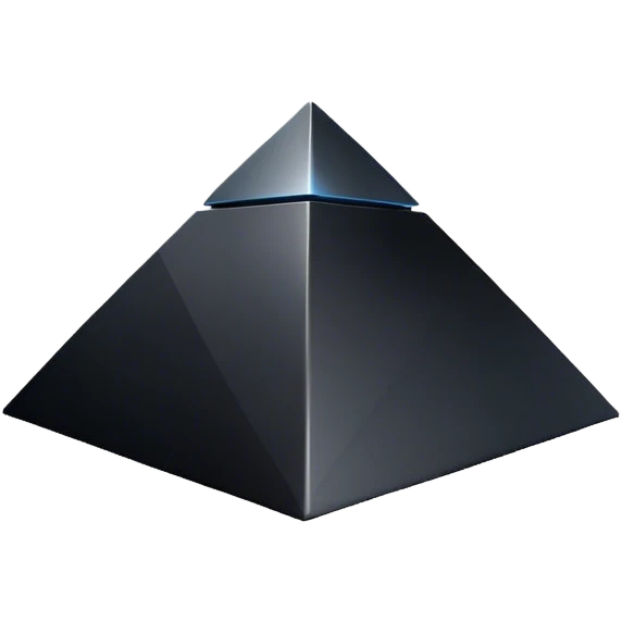 Black pyramid  emoji