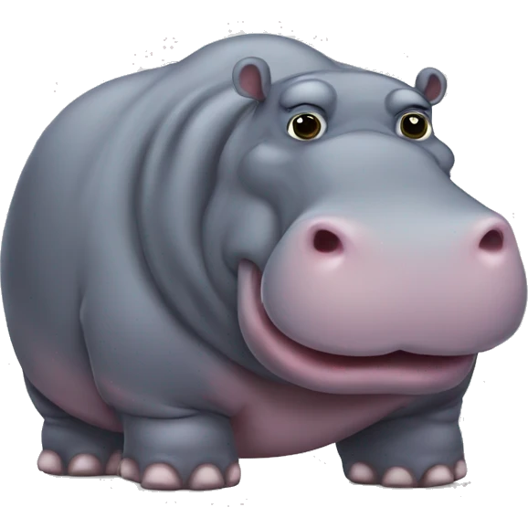 Fat hippo  emoji