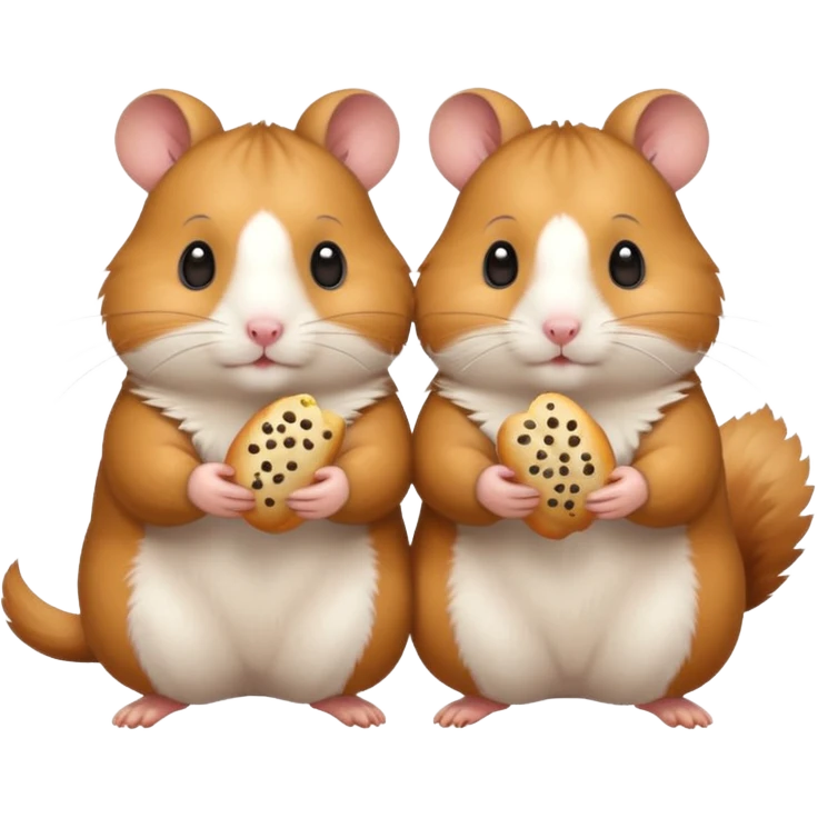 hamsters with snack emoji
