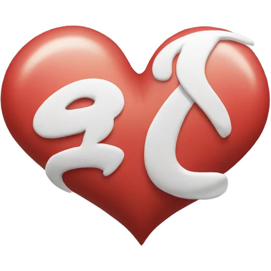 A heart with a white S inside emoji