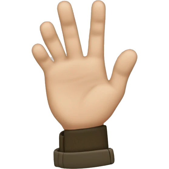 Pointer finger with a bit of gojo jacket emoji