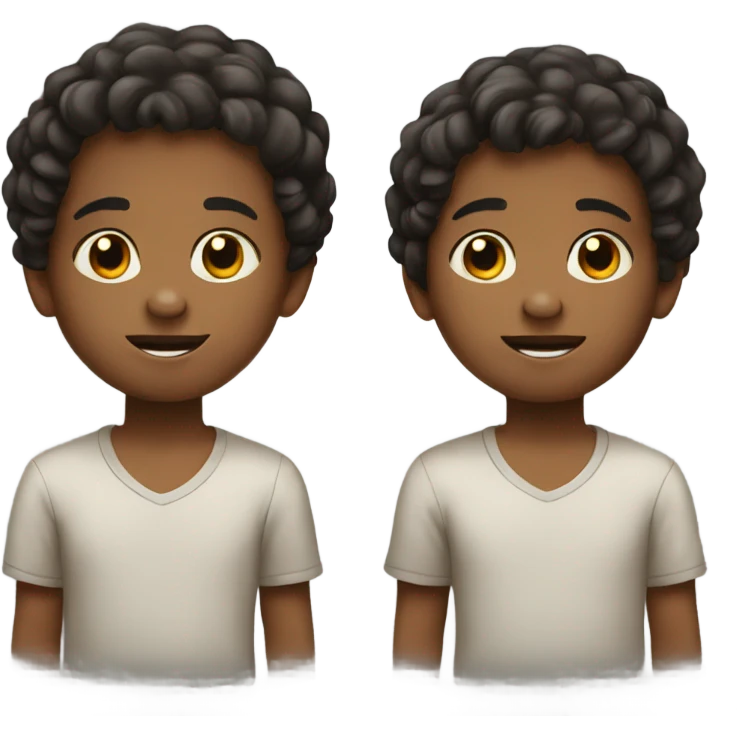 Young boy twins emoji