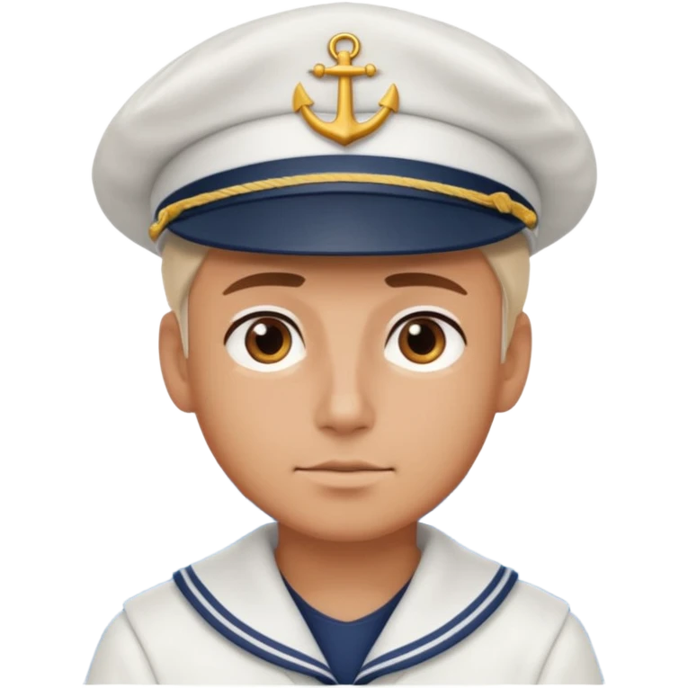 моряк наблюдающий  за морем уверенный в себе emoji