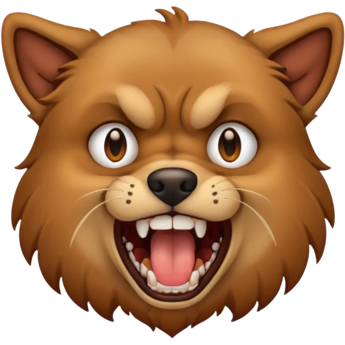 dog growling emoji