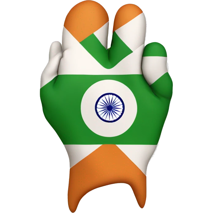 indian flag with heart emoji
