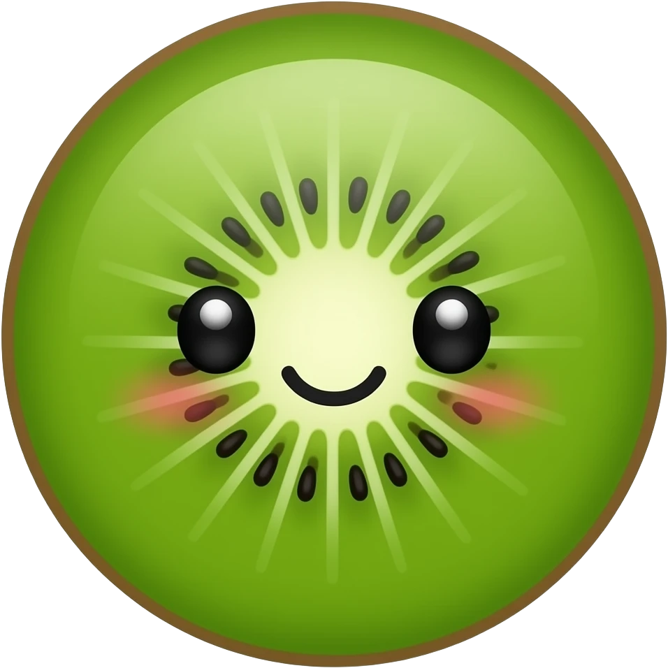 Kawaii kiwi emoji