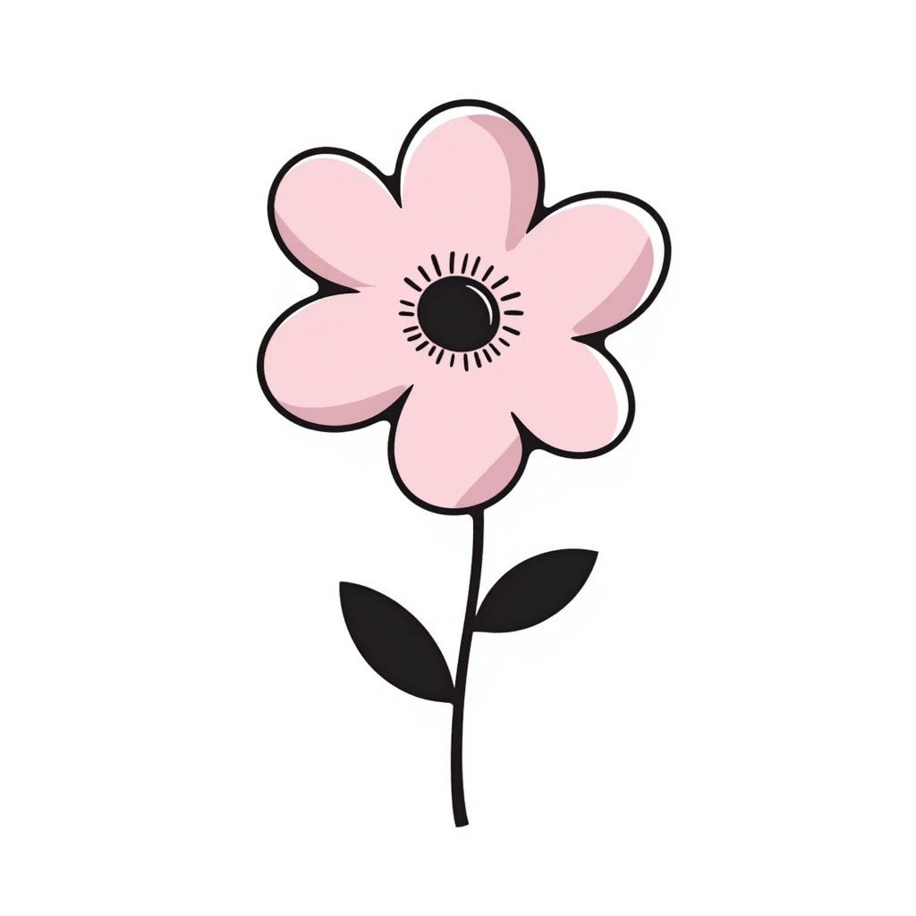 pastel pink flower emoji