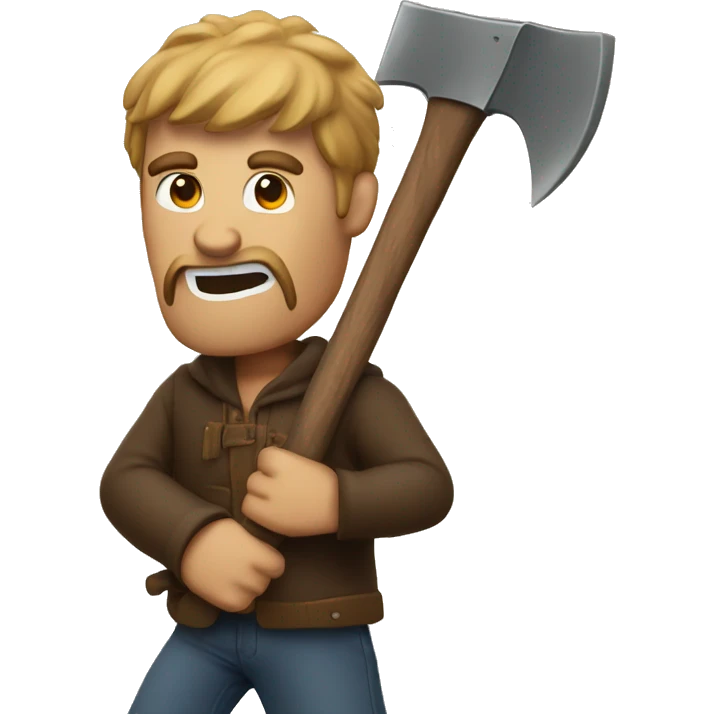 axe-wielding man emoji