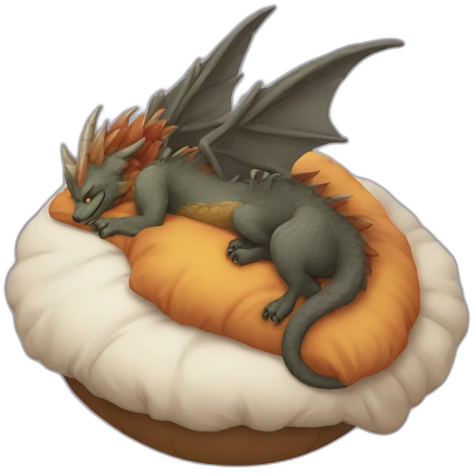 Dracofeu sleeping emoji