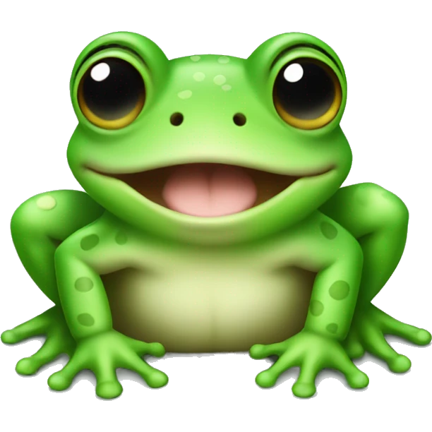Cute baby frog emoji