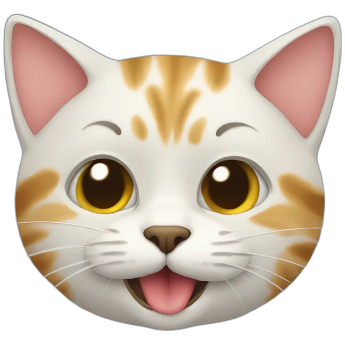 Cat licking itself  emoji