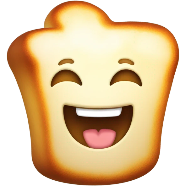 Happy Toasted marshmallow  emoji
