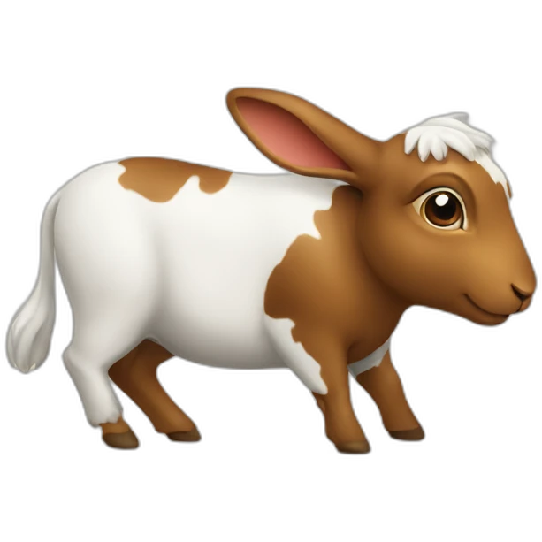 Lapin sur vache emoji