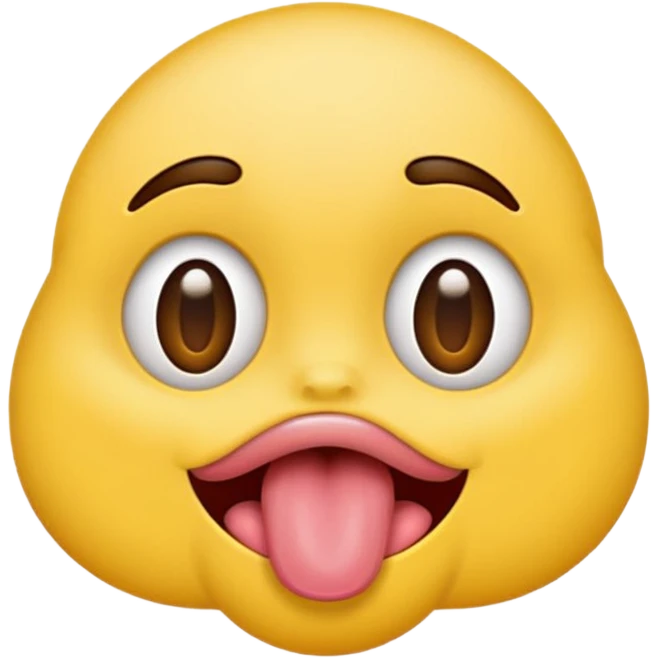 make a cross eyed esotropia emoji with tounge out emoji