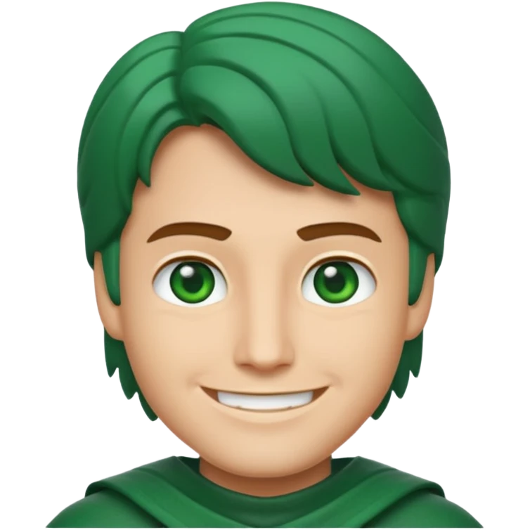 Lloyd garmadon from  LEGO Ninjago if he was humanized, emoji style emoji