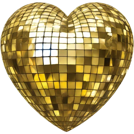 Disco ball heart  emoji