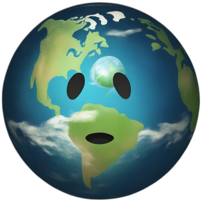 smiling Earth emoji