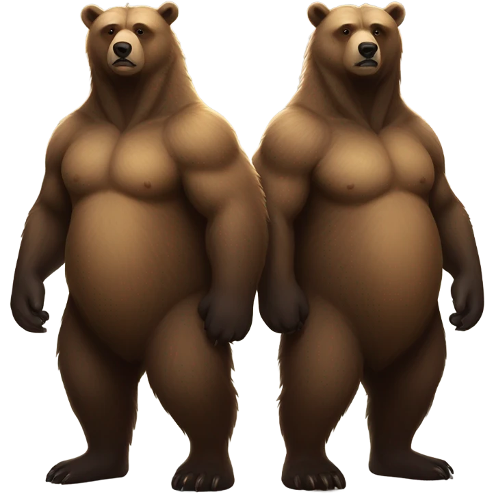 2 bears together  emoji