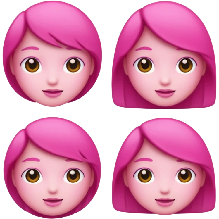 Pink emoji