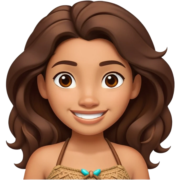 Moana standing emoji