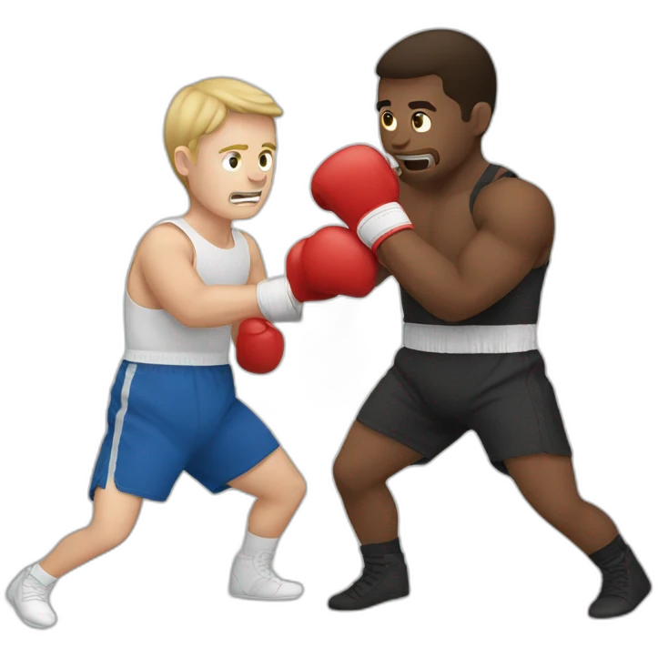2 white people boxing emoji