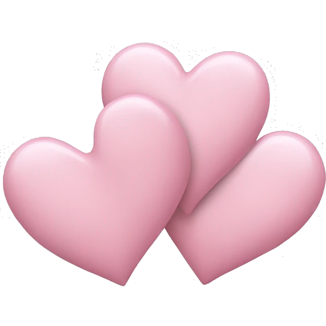 Light pink 2 double hearts emoji