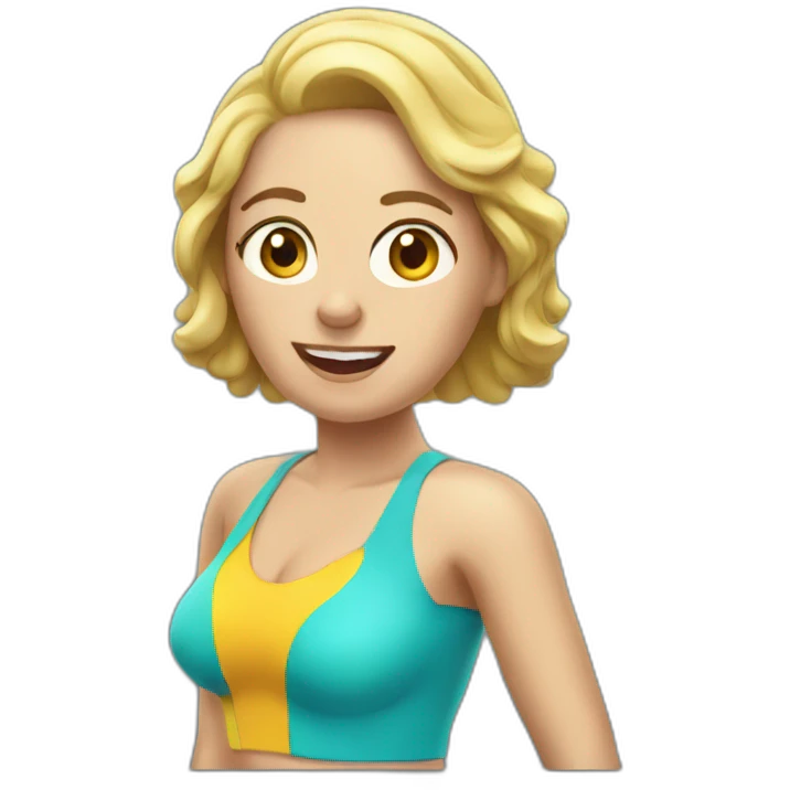 Schwimmende Frau emoji