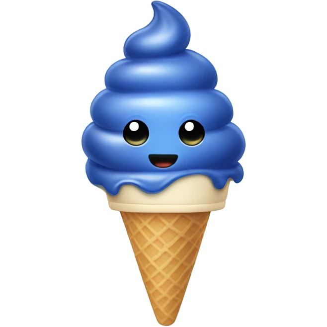 blue berry ice cream emoji